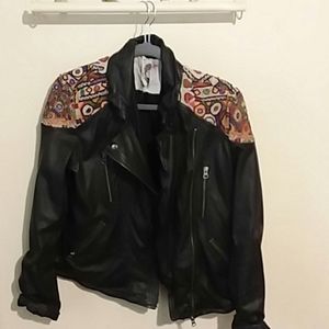FP Embroidered Leather Jacket! RARE NWT